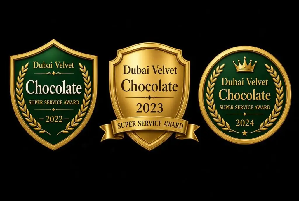 Dubai Velvet Chocolate certificates