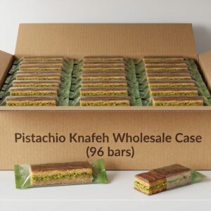 Pistachio Knafeh Wholesale Case (96 bars)